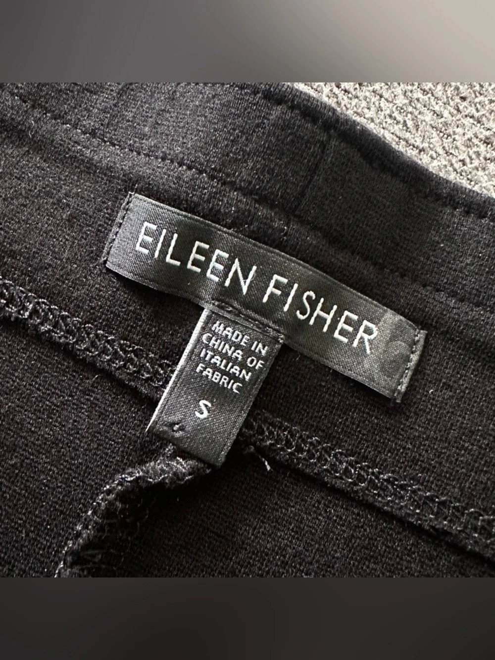 Eileen Fisher Black Wardrobe Staple Midi Skirt Small